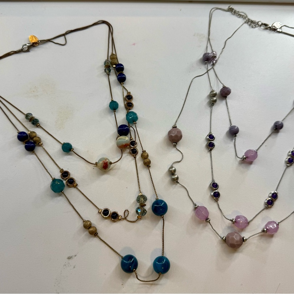 Multi-Color Beaded Necklace Set - Picture 4 of 7